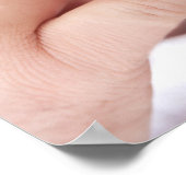 父生まれたばかりの指を持つベビー ポスター (角)