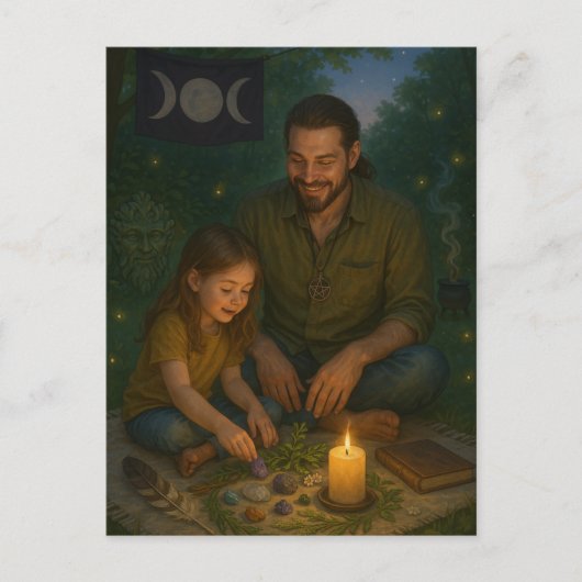 父異教のの日賛美 ポストカード (正面)