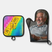 父祖カスタムの日の賜物 鍋つかみ&鍋敷きセット (正面)