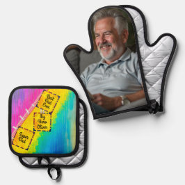 父祖カスタムの日の賜物 鍋つかみ&鍋敷きセット