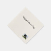 父祝の日漫画スタイルPapカスタム付き スタンダードカクテルナプキン (角)