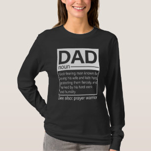 父素晴らしの日シャツクリスチャンパパ定義 Tシャツ