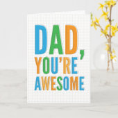 父素晴らしの日札 カード (黄色い花)