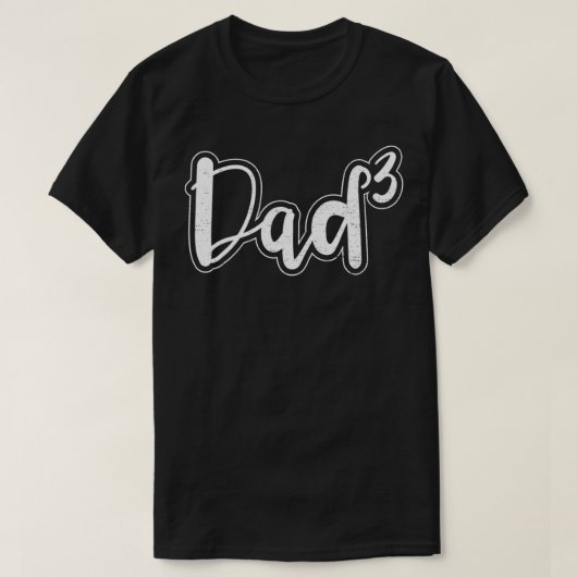父素晴らしの日Tパパ3人の父 Tシャツ (デザイン正面)