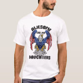 父素晴らし父の日のアメリカの娘のように Tシャツ (正面)