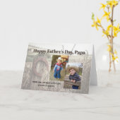 父素朴の日のカスタム2枚 カード (黄色い花)