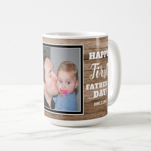 父素朴の日の初め最高のてのパパ コーヒーマグカップ (正面右)