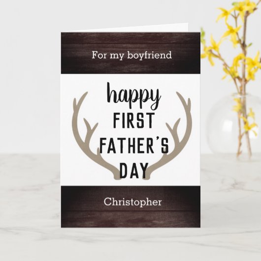 父素朴の日の恋人 カード (黄色い花)