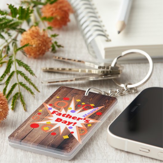 父素朴の日キーチェーン キーホルダー (正面右)