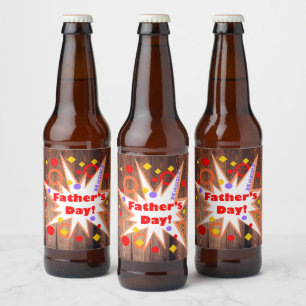 父素朴の日 ビールラベル