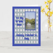 父航海のの日札 カード (黄色い花)