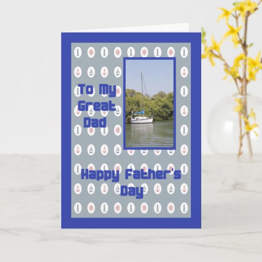 父航海のの日札 カード (黄色い花)