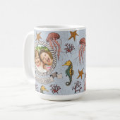 父航海のの日海ライフフォト&文字 コーヒーマグカップ (正面左)