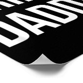 父親おもしろいの日にダディBbqと喫煙をグリル ポスター (角)