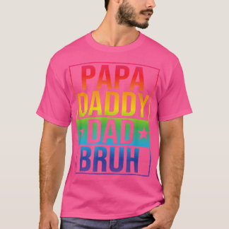 父親おもしろいの日LGBTゲイプライドパパパパBr Tシャツ