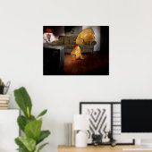 父親が眠るソファのポテト ポスター (ホームオフィス)