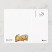 父親が眠るソファのポテト ポストカード (裏面)