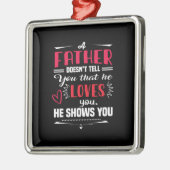 父親が言わないパパの贈り物 メタルオーナメント (左)