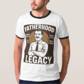 父親としての誇りレガシー ヴィンテージ父の日 Tシャツ (正面)