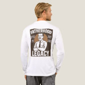 父親としての遺産 ヴィンテージ父の日  トライブレンドＴシャツ (背面全体)