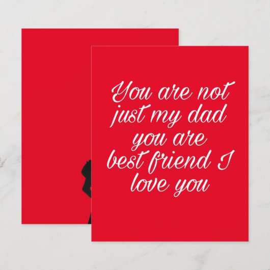 父親に表現愛するカード (正面/裏面)