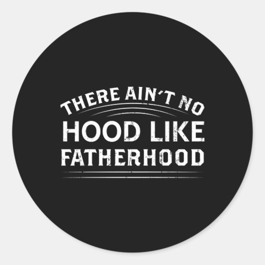 父親のようなフードはないパパ父のD ラウンドシール (正面)