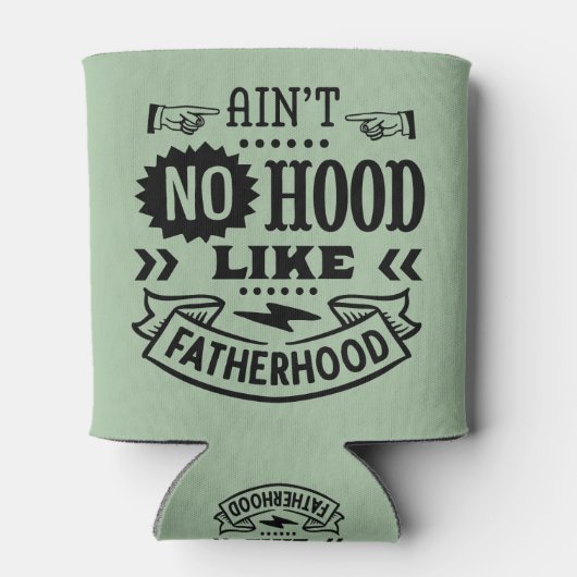 父親のようなフードは無い 缶クーラー (裏面)