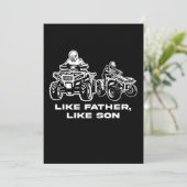 父親のようにソンクワッドATVオフロードのスポーツギフト 招待状 (スタンド正面)