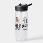 父親のように娘の写真がおもしろい好き ウォーターボトル (左面)