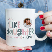 父親のように娘の写真がおもしろい好き マグカップ