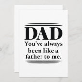 父親のように サンキューカード (正面/裏面)