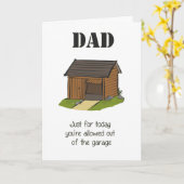 父親のデイおもしろいカード カード (黄色い花)