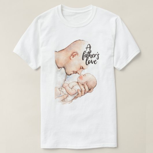 父親の優しい瞬間 Tシャツ (デザイン正面)