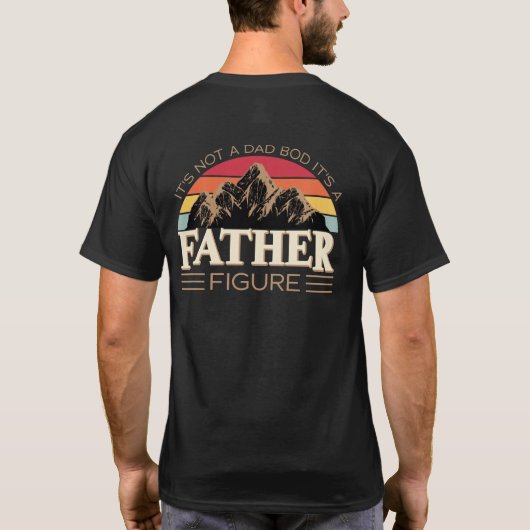 父親の姿 | (背面)ヴィンテージおもしろいパパ Tシャツ (裏面)