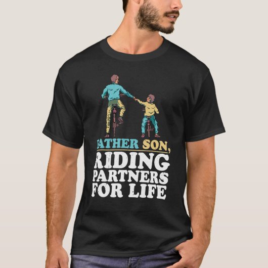 父親の息子が人生のパートナー Tシャツ (正面)