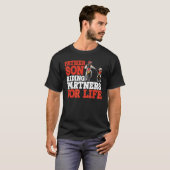 父親の息子が人生のパートナー Tシャツ (正面フル)