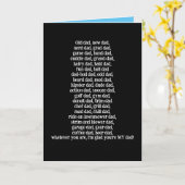 父親の日のあらゆるお父さんに贈る面白いカード カード (黄色い花)