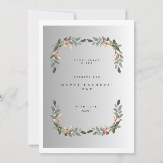 父親の日のカスタマイズ可能なホリデーカード シーズンカード (正面)