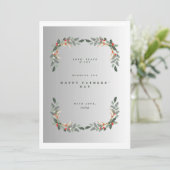 父親の日のカスタマイズ可能なホリデーカード シーズンカード (スタンド正面)