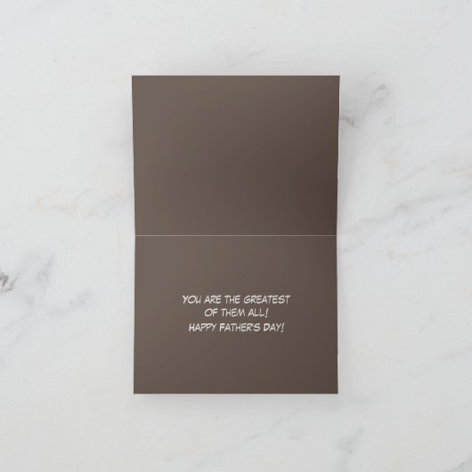 父親の日のカードにぴったりなユーモアたっぷりのガチョウの絵 カード (内部)