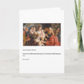 父親の日のカードを支えるイエス子供 カード (正面)