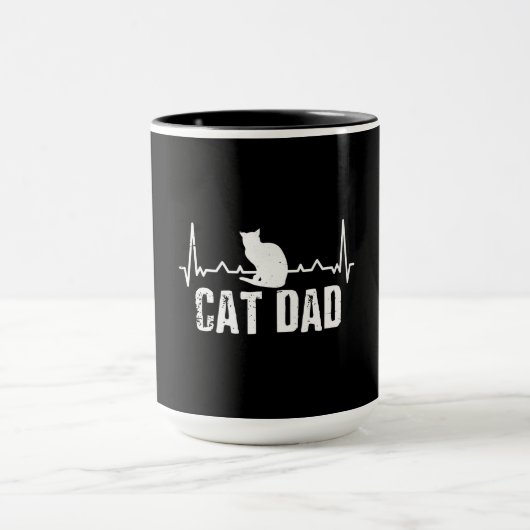 父親の日の猫パパ |猫レトロ マグカップ (中央)