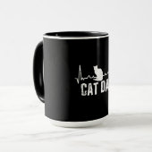 父親の日の猫パパ |猫レトロ マグカップ (正面左)