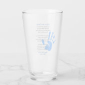 父親の日の詩の贈り物Toddlerから名前 タンブラーグラス (裏面)