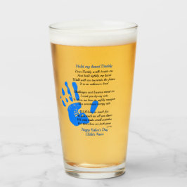 父親の日の詩の贈り物Toddlerから名前 タンブラーグラス