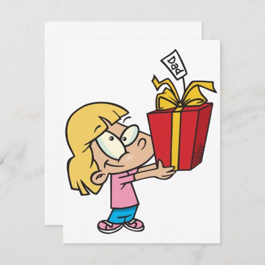 父親の日の贈り物招待状 招待状 (正面/裏面)