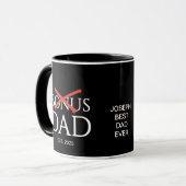 父親の日認定おめでとうボーナスDAD マグカップ (正面左)