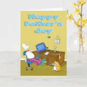 父親の時代のおもしろカード カード (黄色い花)