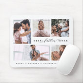 父親の最高の家族の写真コラージュへの贈り物 マウスパッド (マウス)