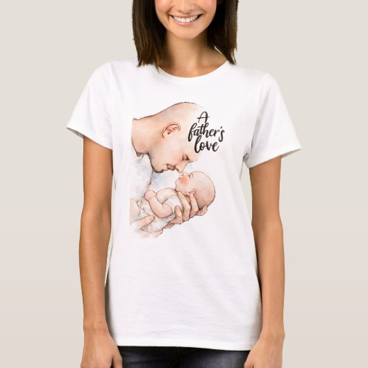 父親の温かい瞬間 Tシャツ (正面)